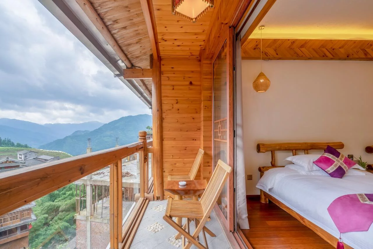 Overnachten tussen de rijstvelden in Ping'an - Reiskick