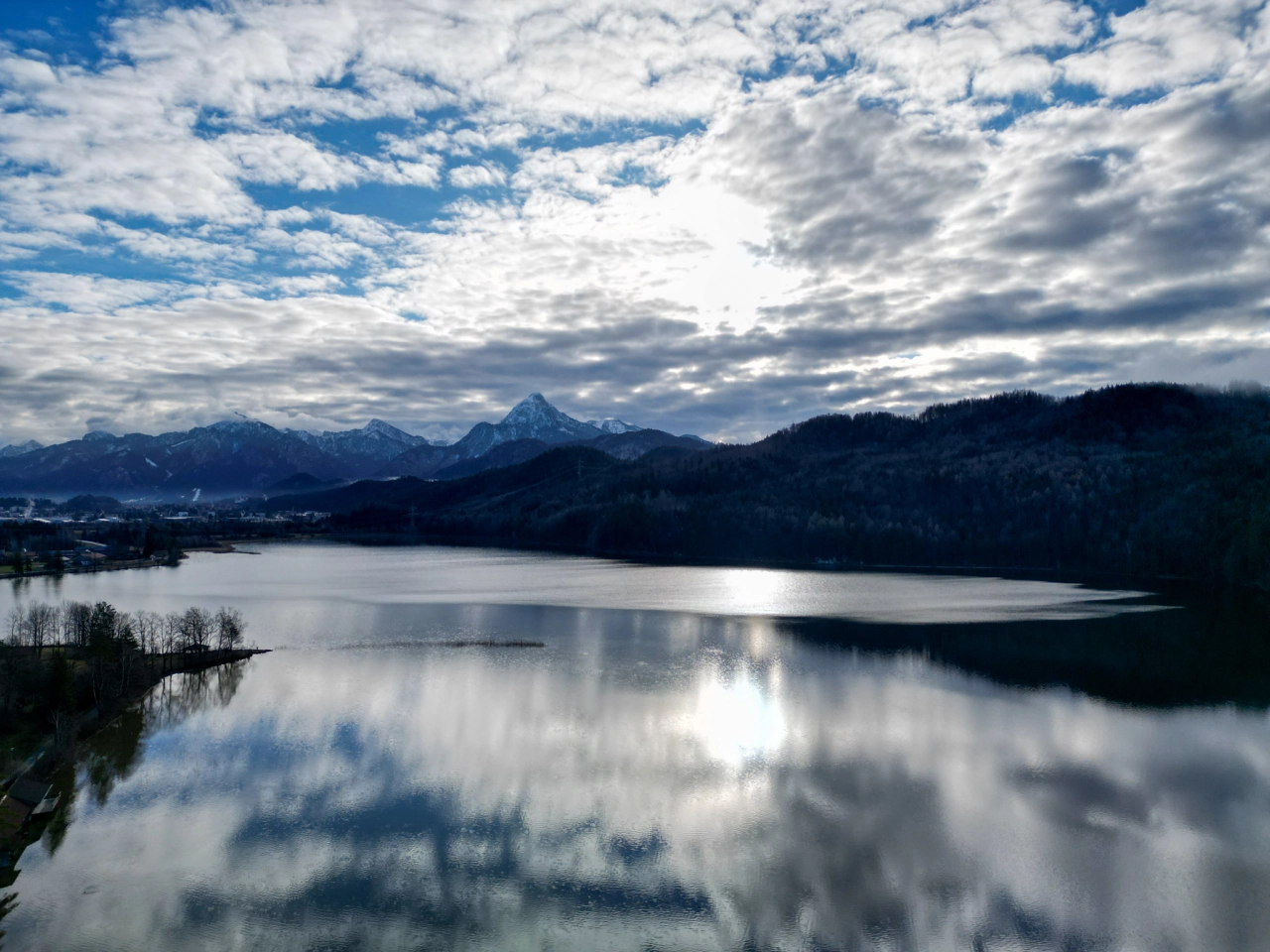 Füssen natuur in de omgeving - Panorama Weissensee