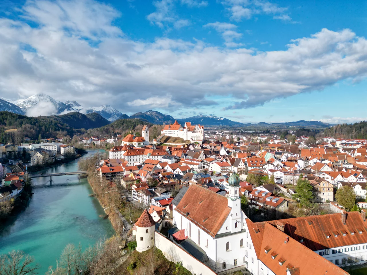 Füssen skyline Duitsland