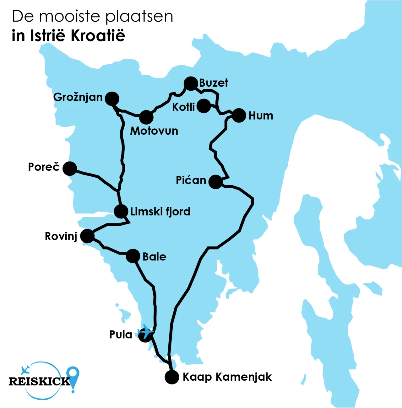 Istrië rondreis (Kroatië) - Reiskick