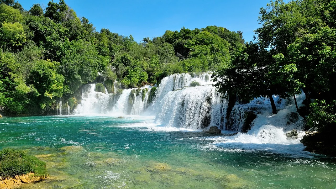Krka watervallen in Kroatië