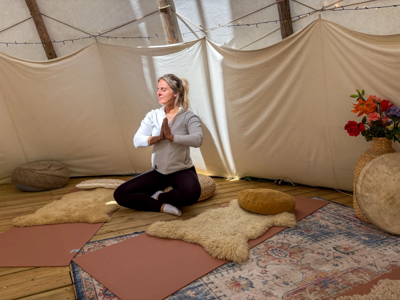 Yoga bij Nordic Woods Zweden - Reiskick
