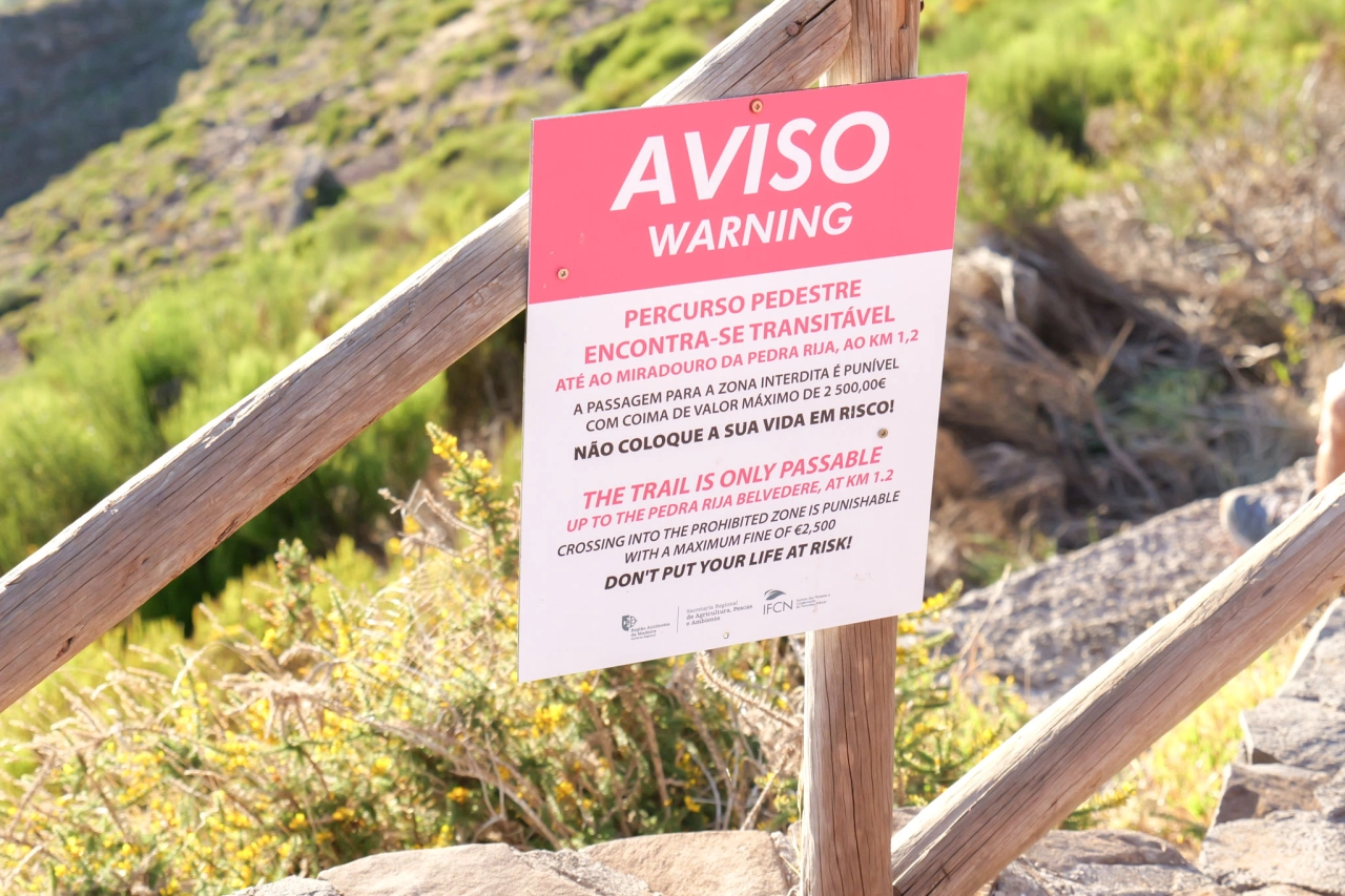 Afsluiting PR1 , PR1 madeira closed - Reiskick