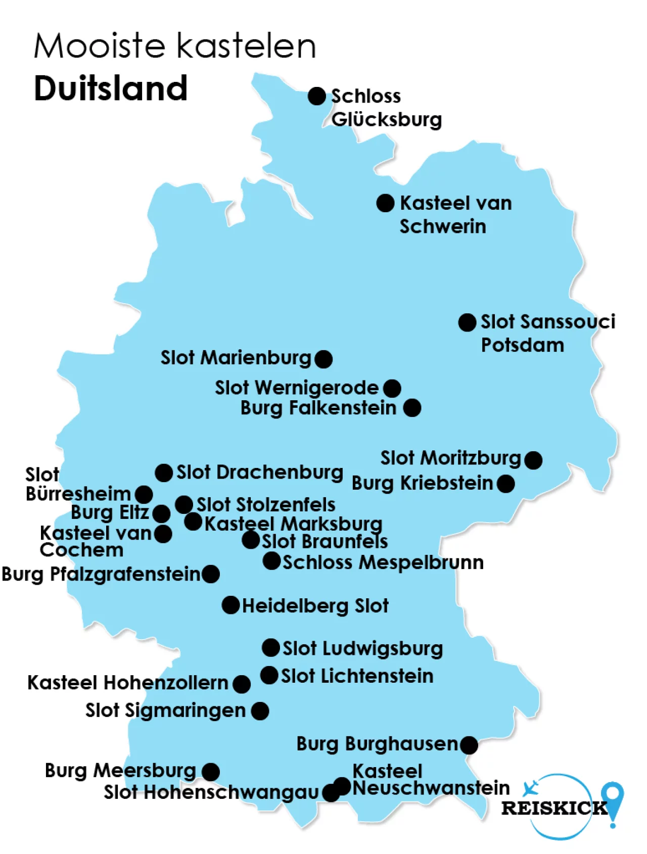 Reiskick kaart 13 mooiste kastelen van Duitsland_26 mooiste kastelen van Duitsland 