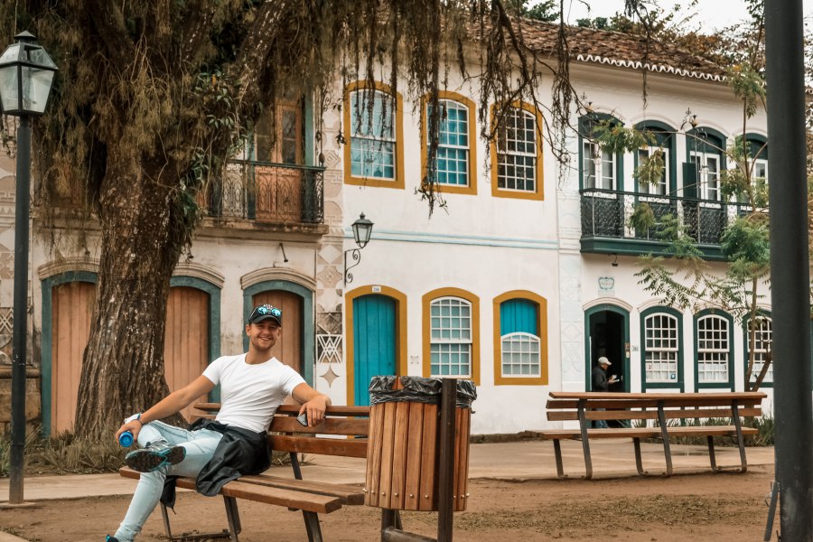 Paraty Brazilie - gekleurde gebouwen